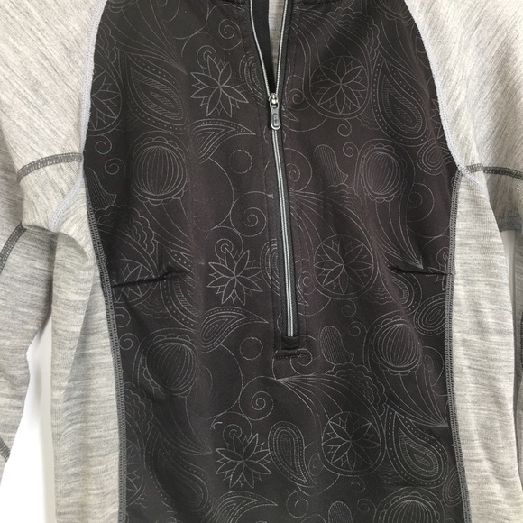 Smartwool PhD Wool Top Long Sleeve Half Zip Pullover Women's Sz Small Black Gray - Picture 6 of 13